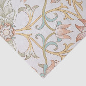 William Morris, perzik roze tulpen Elegante bloeme Tissuepapier (Detail)