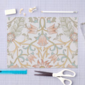 William Morris, perzik roze tulpen Elegante bloeme Tissuepapier (Craft)