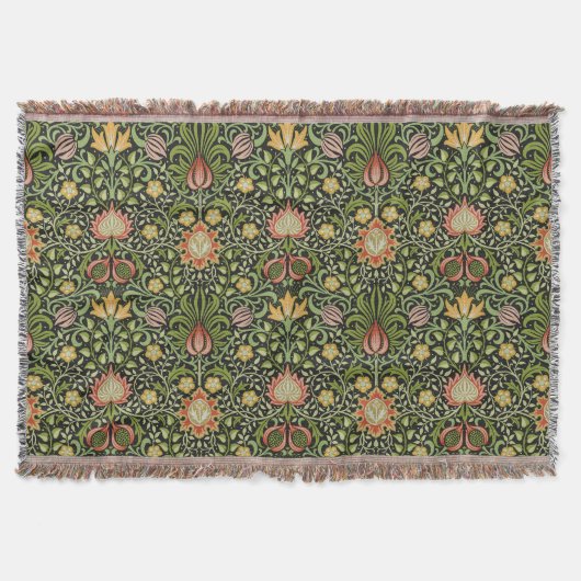 William Morris Perzisch Bloemmotief Botanisch Ontw Deken (Voorkant)