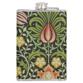 William Morris Perzisch Bloemmotief Botanisch Ontw Heupfles (Achterkant)