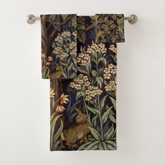 William Morris - Pheasant Bird Tree Botanical Bad Handdoek (Insitu)
