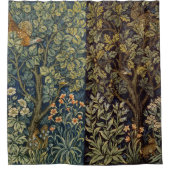 William Morris - Pheasant Bird Tree Botanical Douchegordijn (Voorkant)