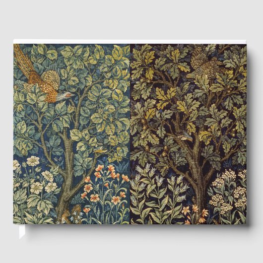 William Morris - Pheasant Bird Tree Botanical Gastenboek (Voorkant)