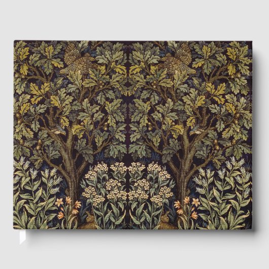 William Morris - Pheasant Bird Tree Botanical Gastenboek (Voorkant)