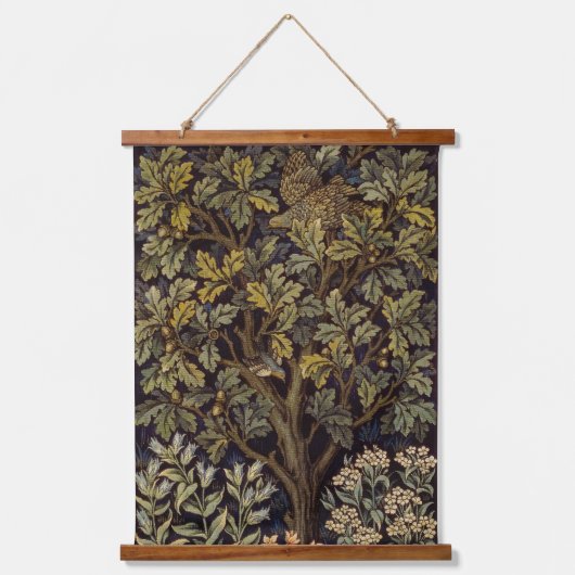 William Morris - Pheasant Bird Tree Botanical Hangend Wandkleed (Voorkant)