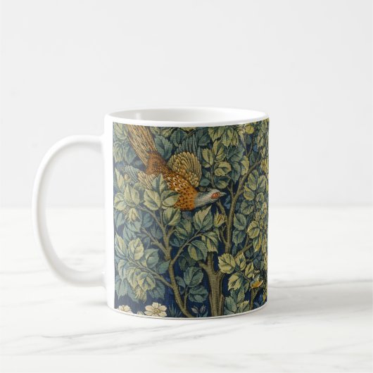 William Morris - Pheasant Bird Tree Botanical Koffiemok (Links)
