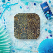 William Morris - Pheasant Bird Tree Botanical Papieren Bordje (Feest)