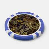 William Morris - Pheasant Bird Tree Botanical Poker Chips (Enkel)