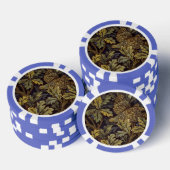 William Morris - Pheasant Bird Tree Botanical Poker Chips (Opstapeling)