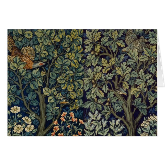 William Morris Pheasant Bird Tree Woodland (Voorkant Horizontaal)