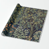 William Morris Pheasant Bird Tree Woodland Cadeaupapier (Uitgerold)
