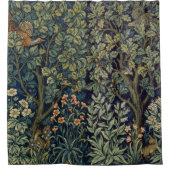 William Morris Pheasant Bird Tree Woodland Douchegordijn (Voorkant)