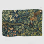 William Morris Pheasant Bird Tree Woodland Golfhanddoek (Horizontaal)