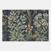 William Morris Pheasant Bird Tree Woodland Inpakpapier Vel (Voorkant 3)