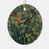 William Morris Pheasant Bird Tree Woodland Keramisch Ornament (Links)