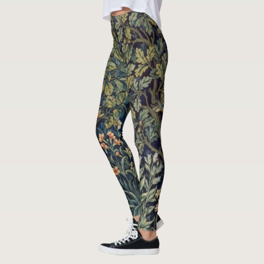 William Morris Pheasant Bird Tree Woodland Leggings (Links)