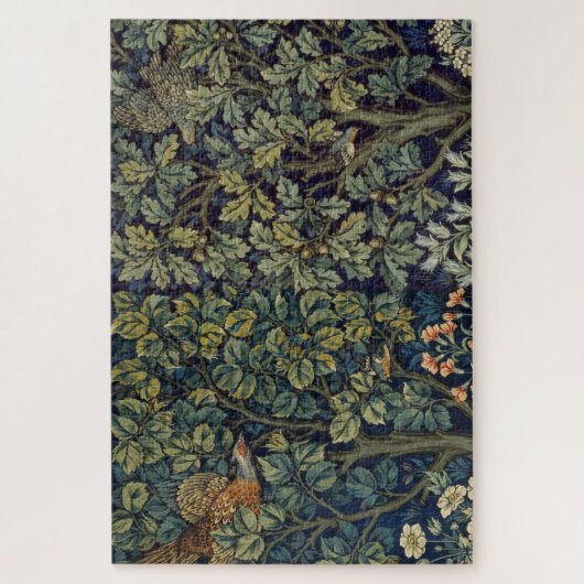 William Morris Pheasant Bird Tree Woodland Legpuzzel (Verticaal)