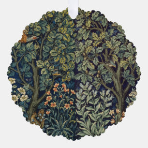 William Morris Pheasant Bird Tree Woodland Ornament Kaart