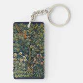William Morris Pheasant Bird Tree Woodland Sleutelhanger (achterkant)