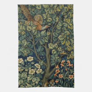 William Morris Pheasant Bird Tree Woodland Theedoek
