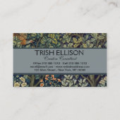 William Morris Pheasant Bird Tree Woodland Visitekaartje (Achterkant)