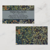 William Morris Pheasant Bird Tree Woodland Visitekaartje (Voorkant / Achterkant)