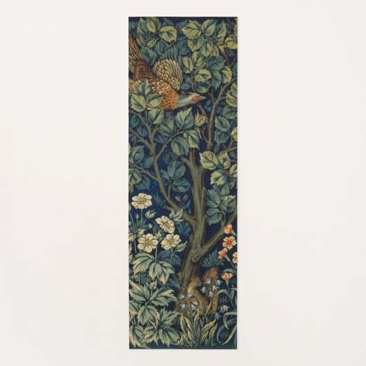 William Morris Pheasant Bird Tree Woodland Yogamat (Voorkant)