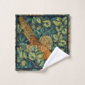 William Morris Phesant Bird  Forest Bad Handdoek (Wasdoekje)