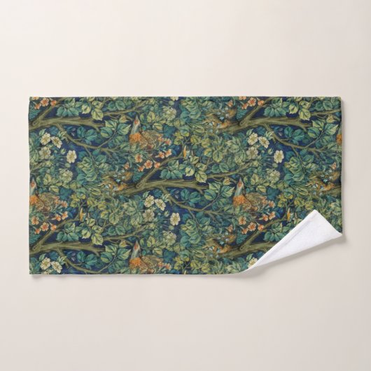 William Morris Phesant Bird Forest Bad Handdoek (Handdoek)