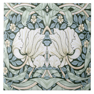 William Morris Pimpernel Blau Intricate Patroon  Tegeltje