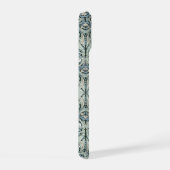 William Morris Pimpernel Blau Intricatief Patroon iPhone 15 Case (Rechterkant)