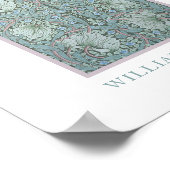 William Morris - Pimpernel: Blauwe & Groene Bloeme Poster (Hoek)