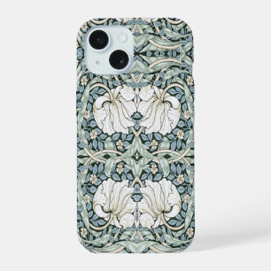 William Morris Pimpernel Blauwe Ingewikkelde Patro iPhone 15 Case