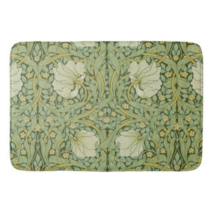William Morris Pimpernel Bloem Blauw Behang Badmat