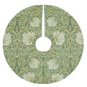 William Morris Pimpernel Bloem Blauw Behang Kerstboom Rok
