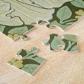 William Morris Pimpernel Bloem Blauw Behang Legpuzzel (Zijkant)