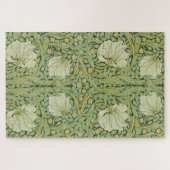 William Morris Pimpernel Bloem Blauw Behang Legpuzzel (Horizontaal)