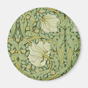 William Morris Pimpernel Bloem Blauw Behang Magneet