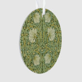 William Morris Pimpernel Bloem Blauw Behang Ornament (voorkant)