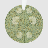 William Morris Pimpernel Bloem Blauw Behang Ornament (voorkant)
