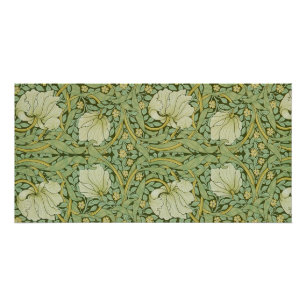 William Morris Pimpernel Bloem Blauw Behang Perfect Poster