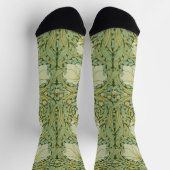 William Morris Pimpernel Bloem Blauw Behang Sokken (Top)