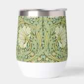 William Morris Pimpernel Bloemen Blauw Behang (Links)