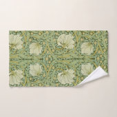 William Morris Pimpernel Bloemen Blauw Behang Bad Handdoek (Handdoek)