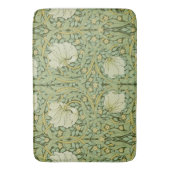 William Morris Pimpernel Bloemen Blauw Behang Badmat (Voorkant Verticaal)