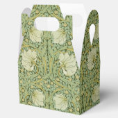 William Morris Pimpernel Bloemen Blauw Behang Bedankdoosjes (Geopend)