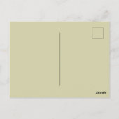 William Morris Pimpernel Bloemen Blauw Behang Briefkaart (Achterkant)