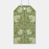 William Morris Pimpernel Bloemen Blauw Behang Cadeaulabel (Voorkant)