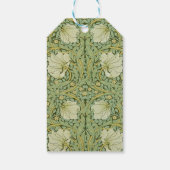 William Morris Pimpernel Bloemen Blauw Behang Cadeaulabel (Achterkant)
