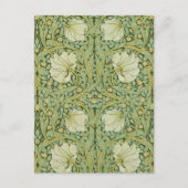 William Morris Pimpernel Bloemen Blauw Behang Feestdagenkaart (Voorkant)